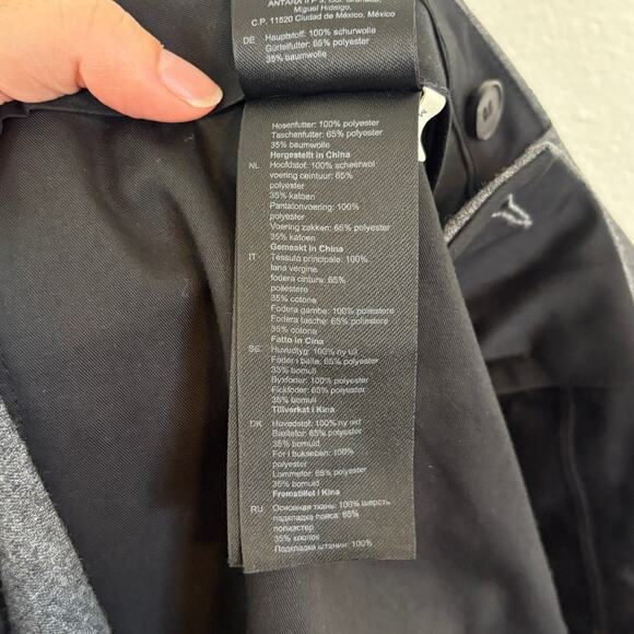 Sandro Grey Wool Andy Cropped Trousers XL - Picture 5 of 6